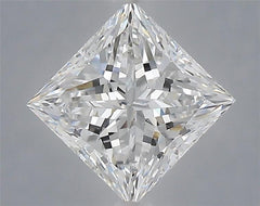1.6 ct E Colour VVS2 Clarity Princess Shape Lab Grown Diamond