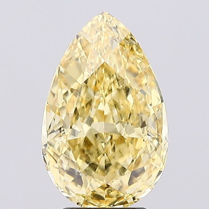 3.51 ct  Colour SI1 Clarity Pear Shape Coloured Lab Grown Diamond