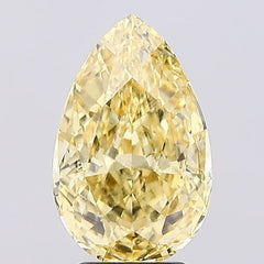 3.51 ct  Colour SI1 Clarity Pear Shape Coloured Lab Grown Diamond