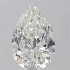3.06 ct G Colour VVS2 Clarity Pear Shape Lab Grown Diamond