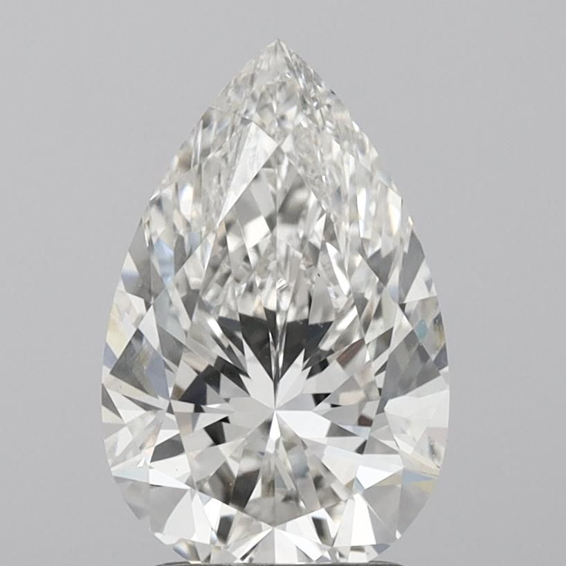 2.03 ct G Colour VVS2 Clarity Pear Shape Lab Grown Diamond