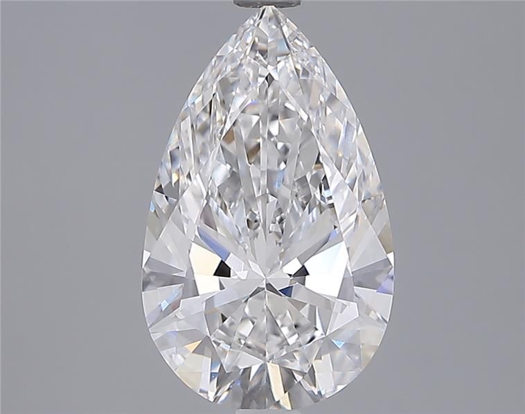2.7 ct D Colour VVS2 Clarity Pear Shape Lab Grown Diamond
