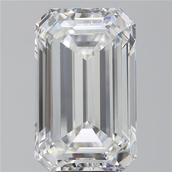 7.12 ct F Colour VVS2 Clarity Emerald Shape Lab Grown Diamond