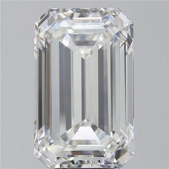 7.12 ct F Colour VVS2 Clarity Emerald Shape Lab Grown Diamond