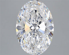 5.84 ct E Colour VVS2 Clarity Oval Shape Lab Grown Diamond