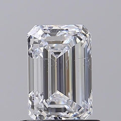 1.12 ct D Colour SI1 Clarity Emerald Shape Lab Grown Diamond