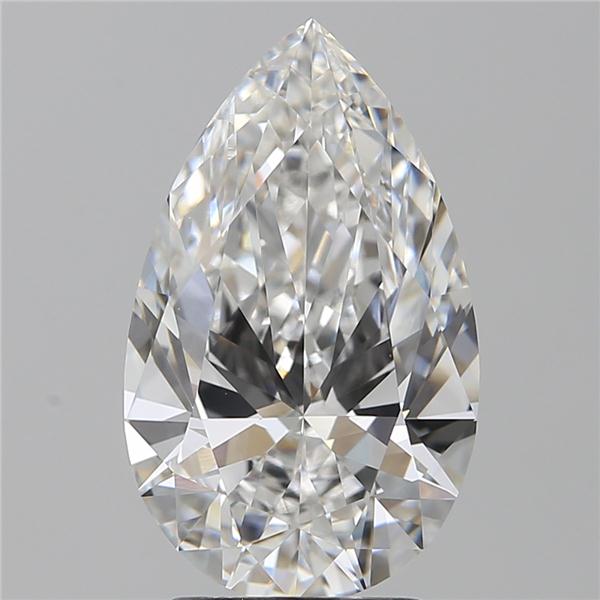 2.71 ct E Colour VVS2 Clarity Pear Shape Lab Grown Diamond