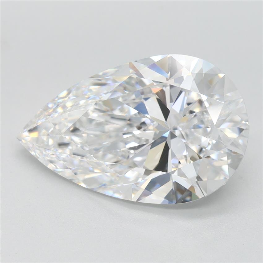 3.69 ct D Colour FL Clarity Pear Shape Lab Grown Diamond