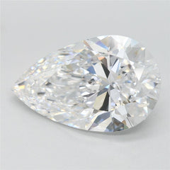 3.69 ct D Colour FL Clarity Pear Shape Lab Grown Diamond