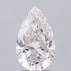 1.51 ct H Colour VVS2 Clarity Pear Shape Lab Grown Diamond
