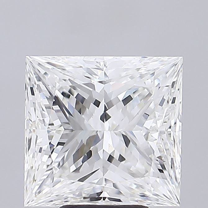 5.0 ct F Colour VVS2 Clarity Princess Shape Lab Grown Diamond