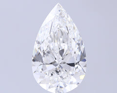 6.01 ct E Colour VVS2 Clarity Pear Shape Lab Grown Diamond