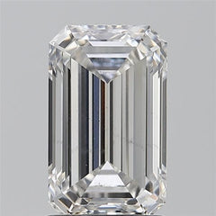 1.58CT Emerald Cut Lab Grown Diamond F | SI1 | IGI Certified