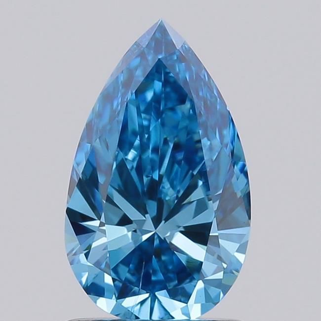 1.0 ct  Colour SI1 Clarity Pear Shape Coloured Lab Grown Diamond