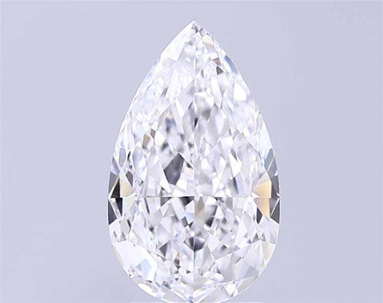 3.02 ct D Colour VVS2 Clarity Pear Shape Lab Grown Diamond