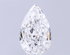 3.02 ct D Colour VVS2 Clarity Pear Shape Lab Grown Diamond
