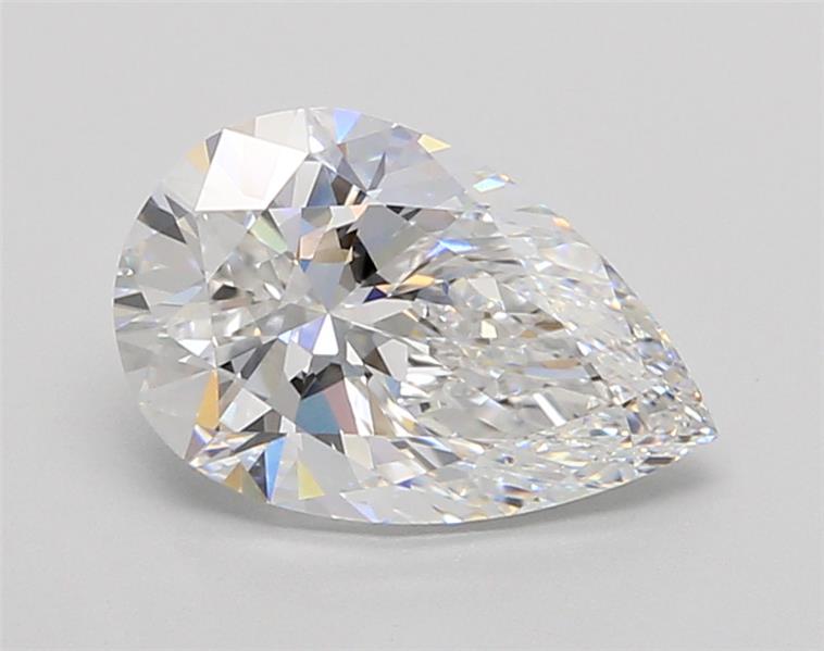 2.0 ct E Colour VVS1 Clarity Pear Shape Lab Grown Diamond