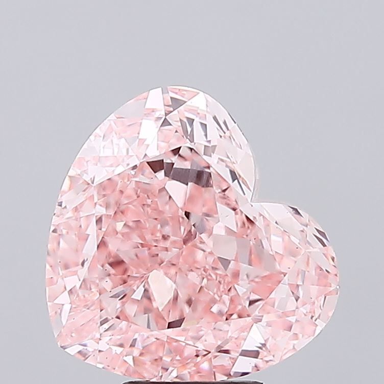7.07 ct  Colour VS1 Clarity Heart Shape Coloured Lab Grown Diamond