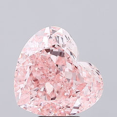 7.07 ct  Colour VS1 Clarity Heart Shape Coloured Lab Grown Diamond