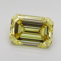 1.5 ct  Colour VVS2 Clarity Emerald Shape Coloured Lab Grown Diamond