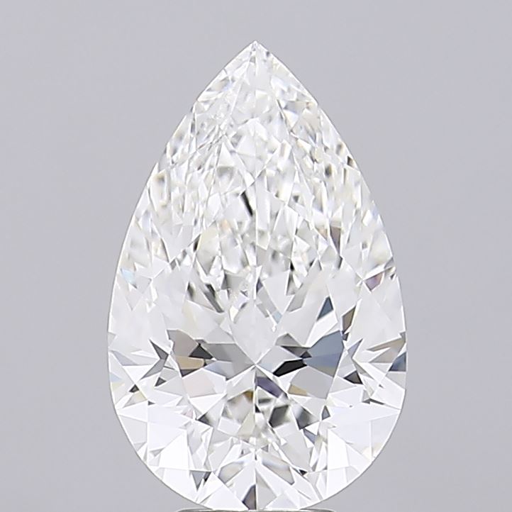 6.51 ct F Colour VVS2 Clarity Pear Shape Lab Grown Diamond