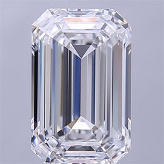 3.65 ct D Colour VVS2 Clarity Emerald Shape Lab Grown Diamond
