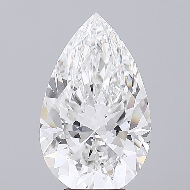6.08 ct F Colour VVS2 Clarity Pear Shape Lab Grown Diamond