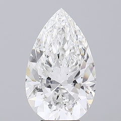 6.08 ct F Colour VVS2 Clarity Pear Shape Lab Grown Diamond