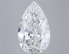 7.04 ct F Colour VVS2 Clarity Pear Shape Lab Grown Diamond