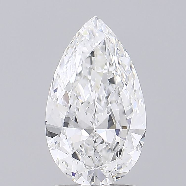 2.01 ct E Colour SI1 Clarity Pear Shape Lab Grown Diamond