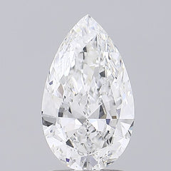2.01 ct E Colour SI1 Clarity Pear Shape Lab Grown Diamond