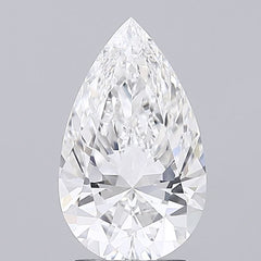 2.7 ct F Colour VVS2 Clarity Pear Shape Lab Grown Diamond