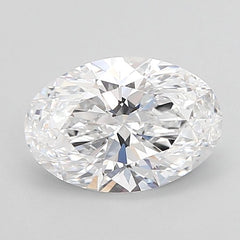 1.94CT Oval Cut Lab Grown Diamond D | VVS1 | IGI Certified