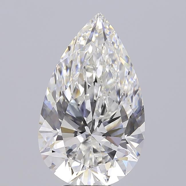 9.08 ct F Colour VVS2 Clarity Pear Shape Lab Grown Diamond