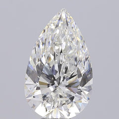 9.08 ct F Colour VVS2 Clarity Pear Shape Lab Grown Diamond
