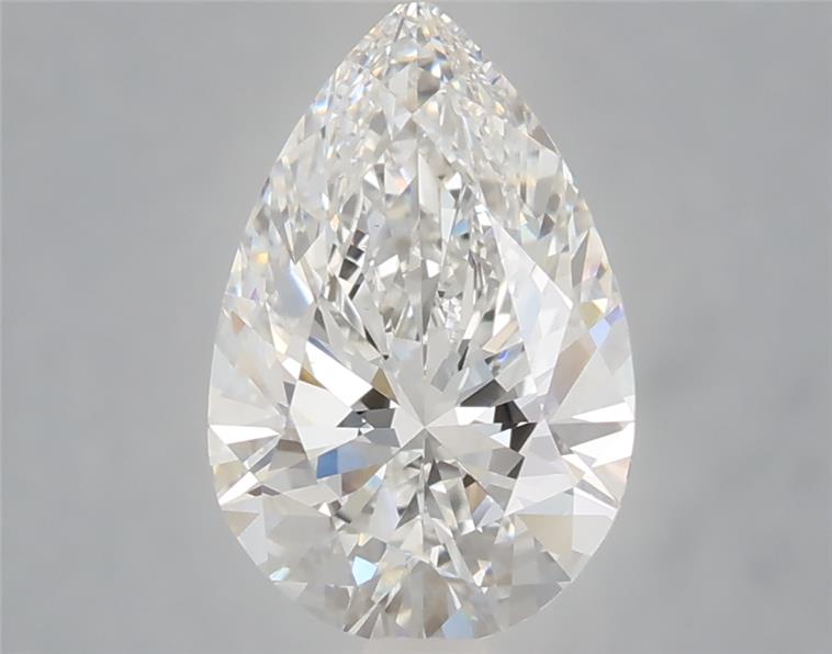 2.1 ct D Colour VVS2 Clarity Pear Shape Lab Grown Diamond