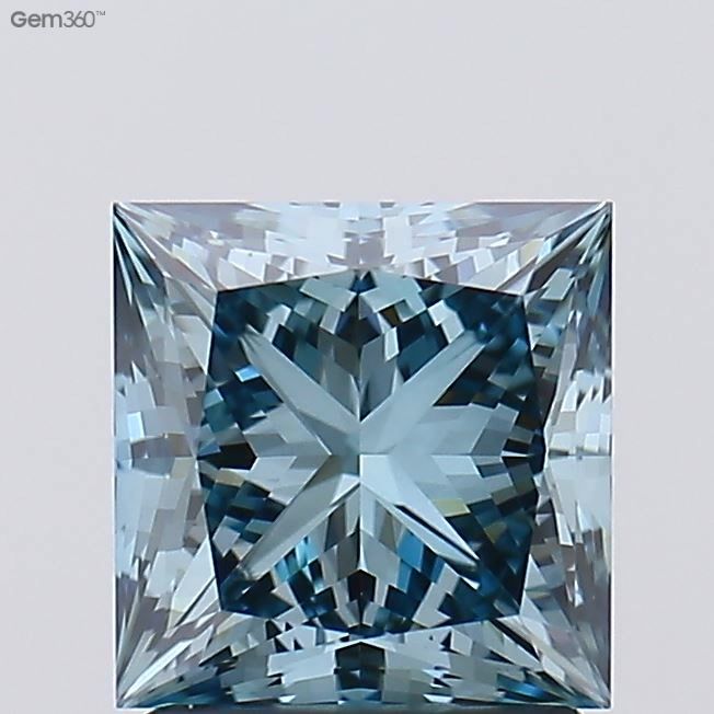 2.01 ct  Colour VVS2 Clarity Princess Shape Coloured Lab Grown Diamond