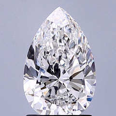 1.51 ct E Colour VVS1 Clarity Pear Shape Lab Grown Diamond