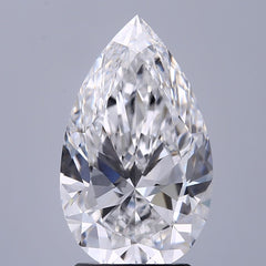 2.79 ct D Colour VVS2 Clarity Pear Shape Lab Grown Diamond
