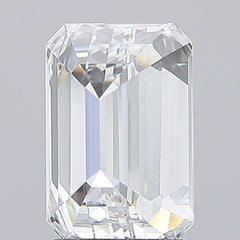 1.51 ct F Colour VVS2 Clarity Emerald Shape Lab Grown Diamond