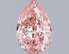 1.01 ct  Colour SI1 Clarity Pear Shape Coloured Lab Grown Diamond