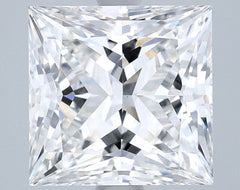 3.57 ct F Colour VVS2 Clarity Princess Shape Lab Grown Diamond