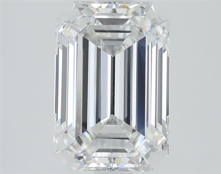 2.06 ct D Colour VVS2 Clarity Emerald Shape Lab Grown Diamond