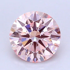 1.6 ct  Colour VVS2 Clarity Round Shape Coloured Lab Grown Diamond