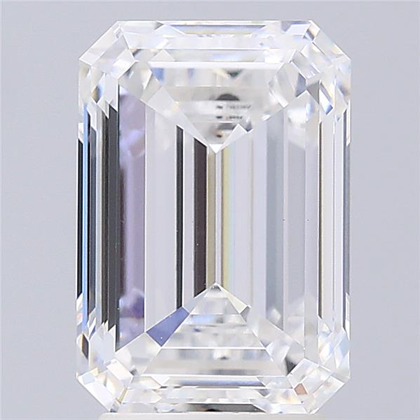 3.7 ct D Colour VVS2 Clarity Emerald Shape Lab Grown Diamond