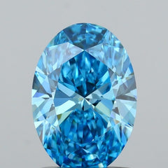 1.01 ct  Colour VVS2 Clarity Oval Shape Coloured Lab Grown Diamond