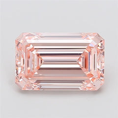 4.09 ct  Colour VVS2 Clarity Emerald Shape Coloured Lab Grown Diamond