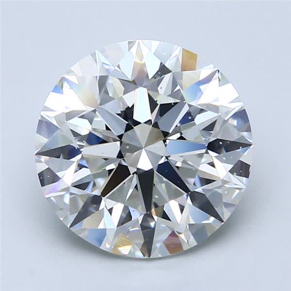 4.11 ct F Colour SI1 Clarity Round Shape Natural Diamond