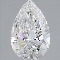 2.1 ct D Colour VVS2 Clarity Pear Shape Lab Grown Diamond