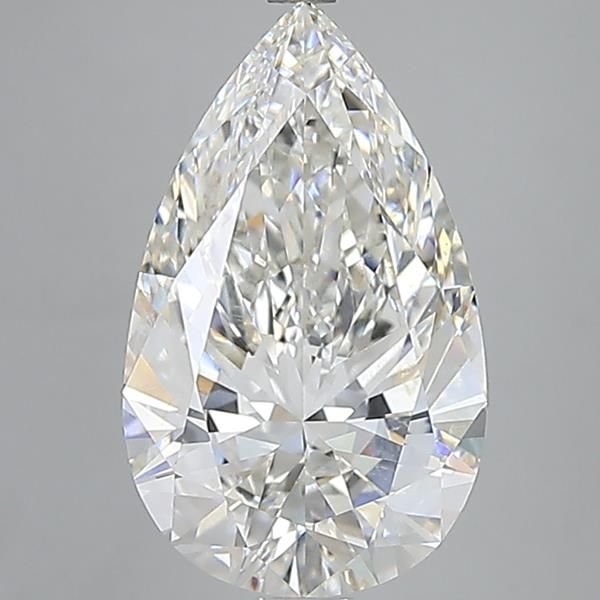 7.44 ct F Colour VVS2 Clarity Pear Shape Lab Grown Diamond